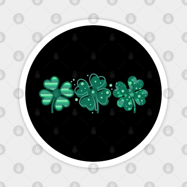 Shamrocks for St. Patrick's Day Magnet by Designs by Romeo